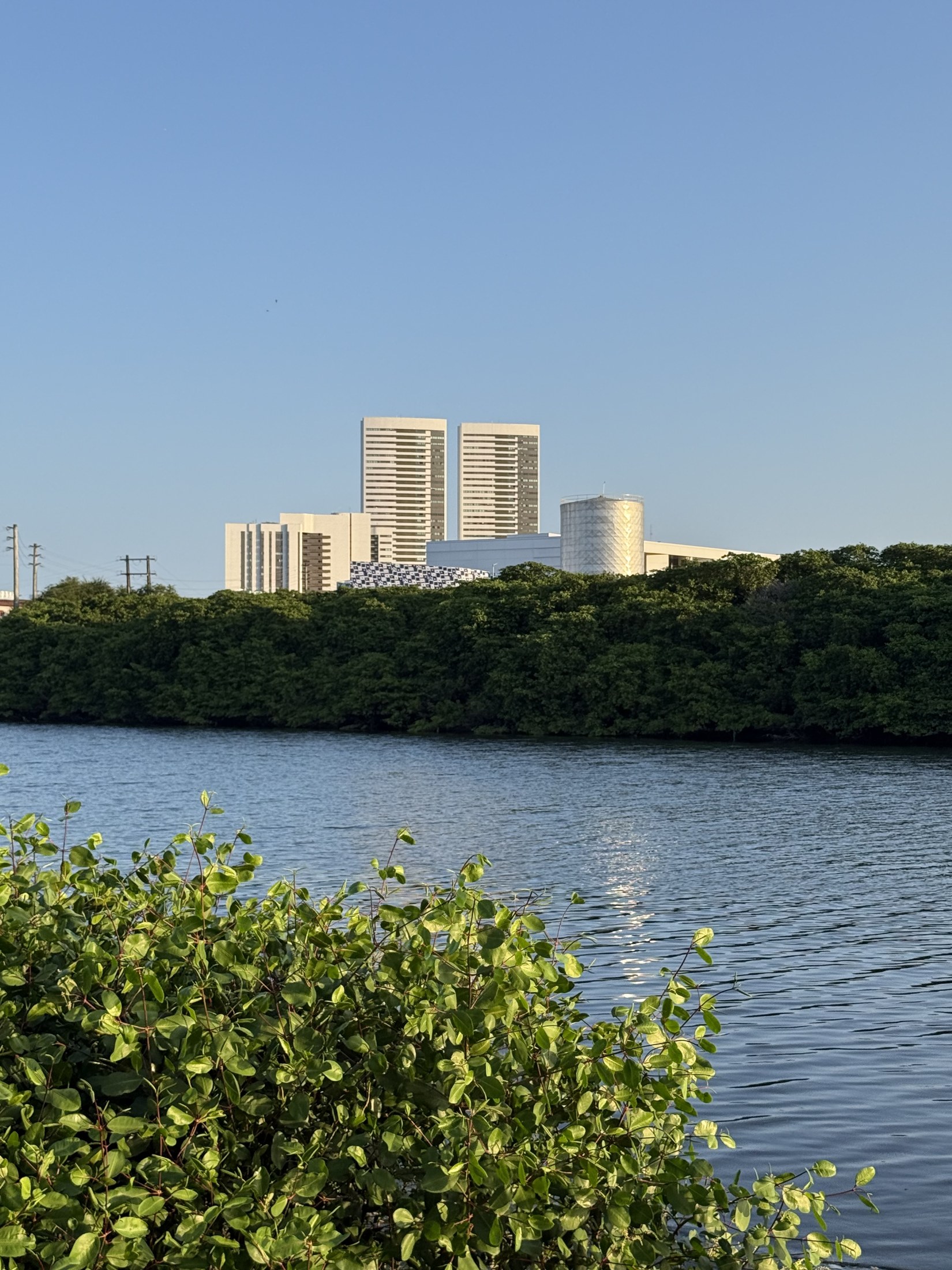 Vista de Recife a partir da Ilha do Leite